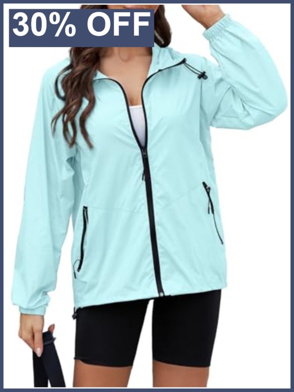 Lightweight Waterproof Windbreaker Packable Travel Rain Jacket
